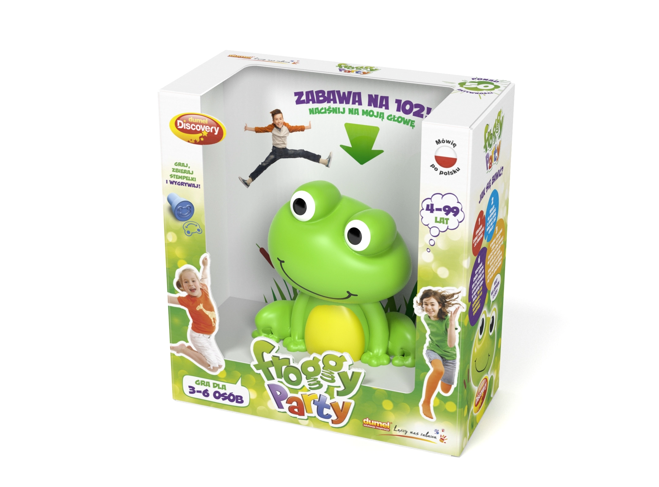 Froggy Party. Interaktywna żaba - Zabawki