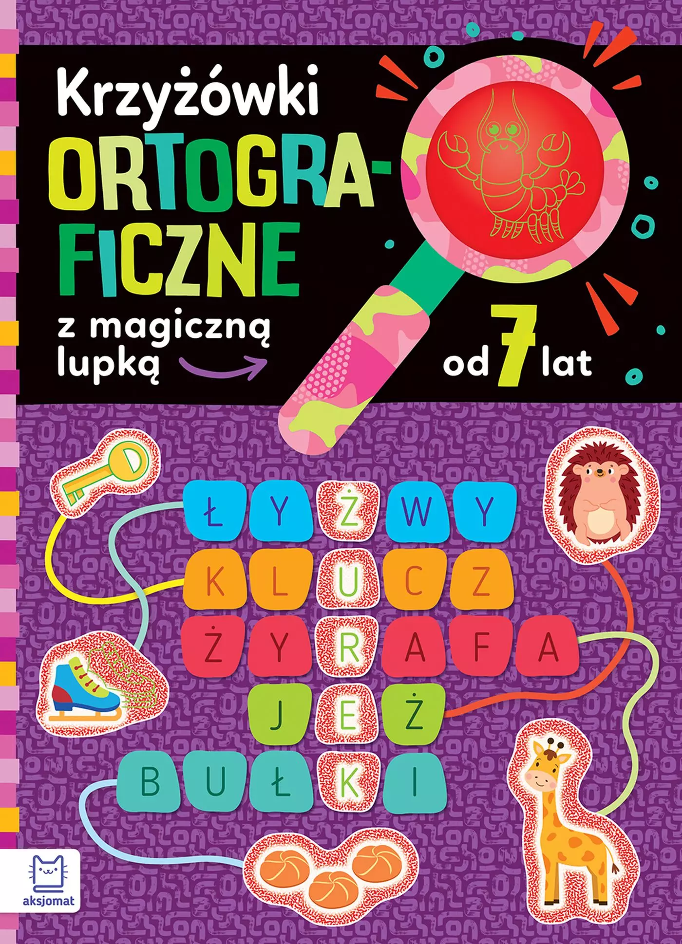 Krzyżówki ortograficzne z magiczną lupką od 7 lat - Książki