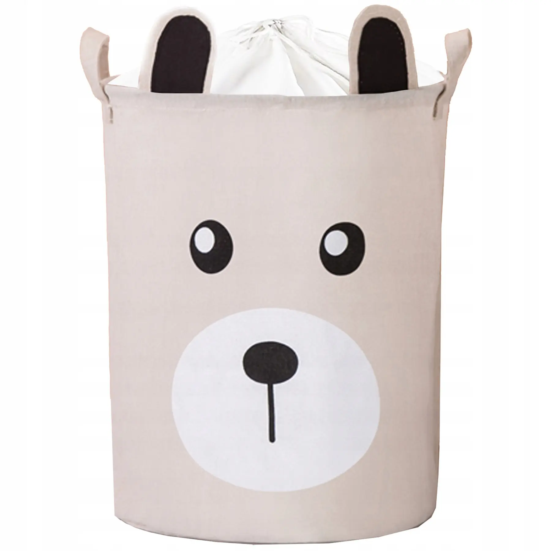 SIPO Kosz na zabawki Beżowy Miś 43 L. - Mama i dziecko