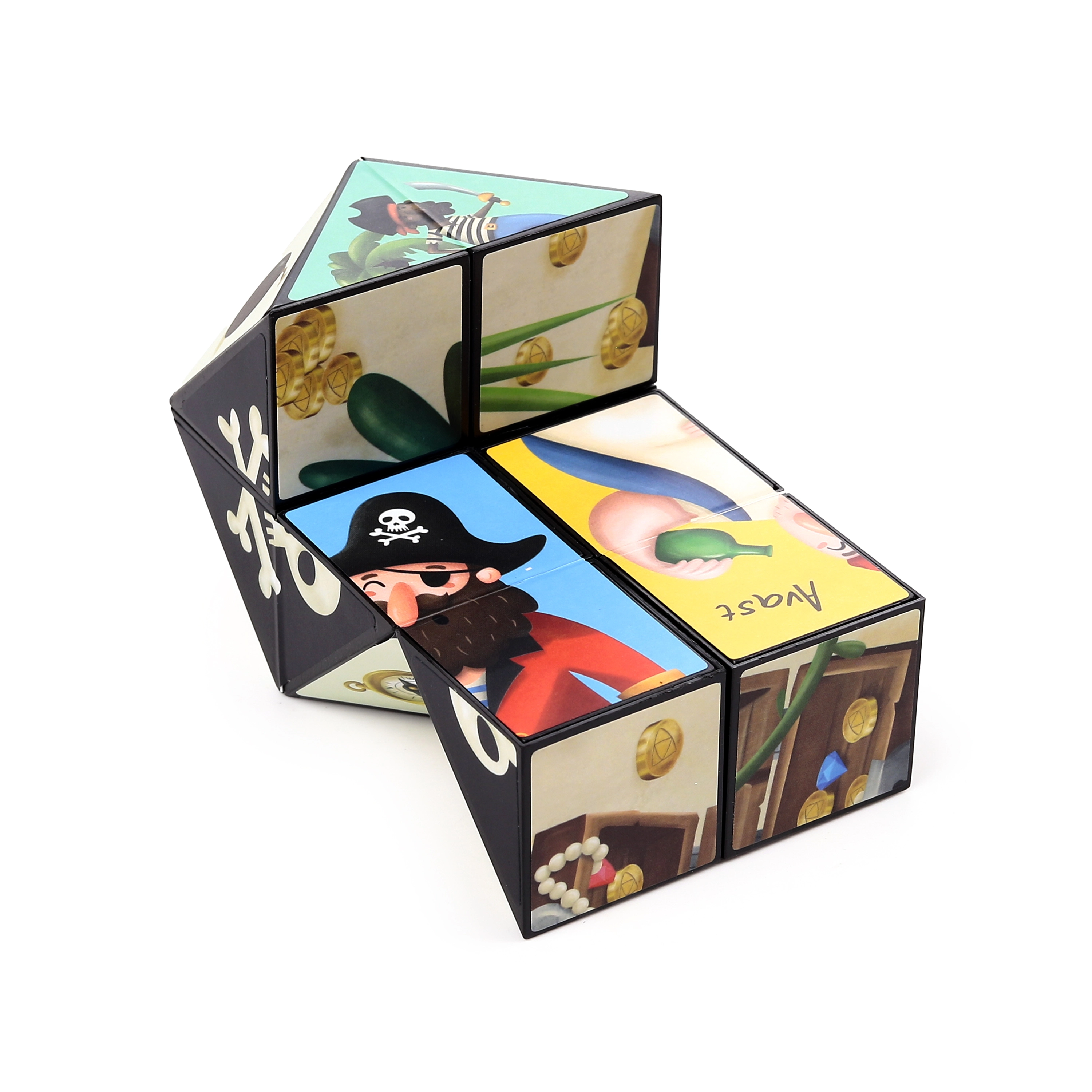 Puzzle w kształcie kostki - Pirat - Zabawki