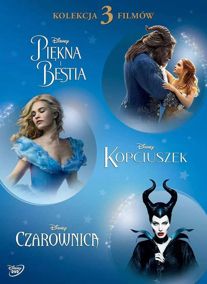 Pakiet: Disney Hity. Piękna i Bestia / Kopciuszek / Czarownica, 3 DVD - Filmy
