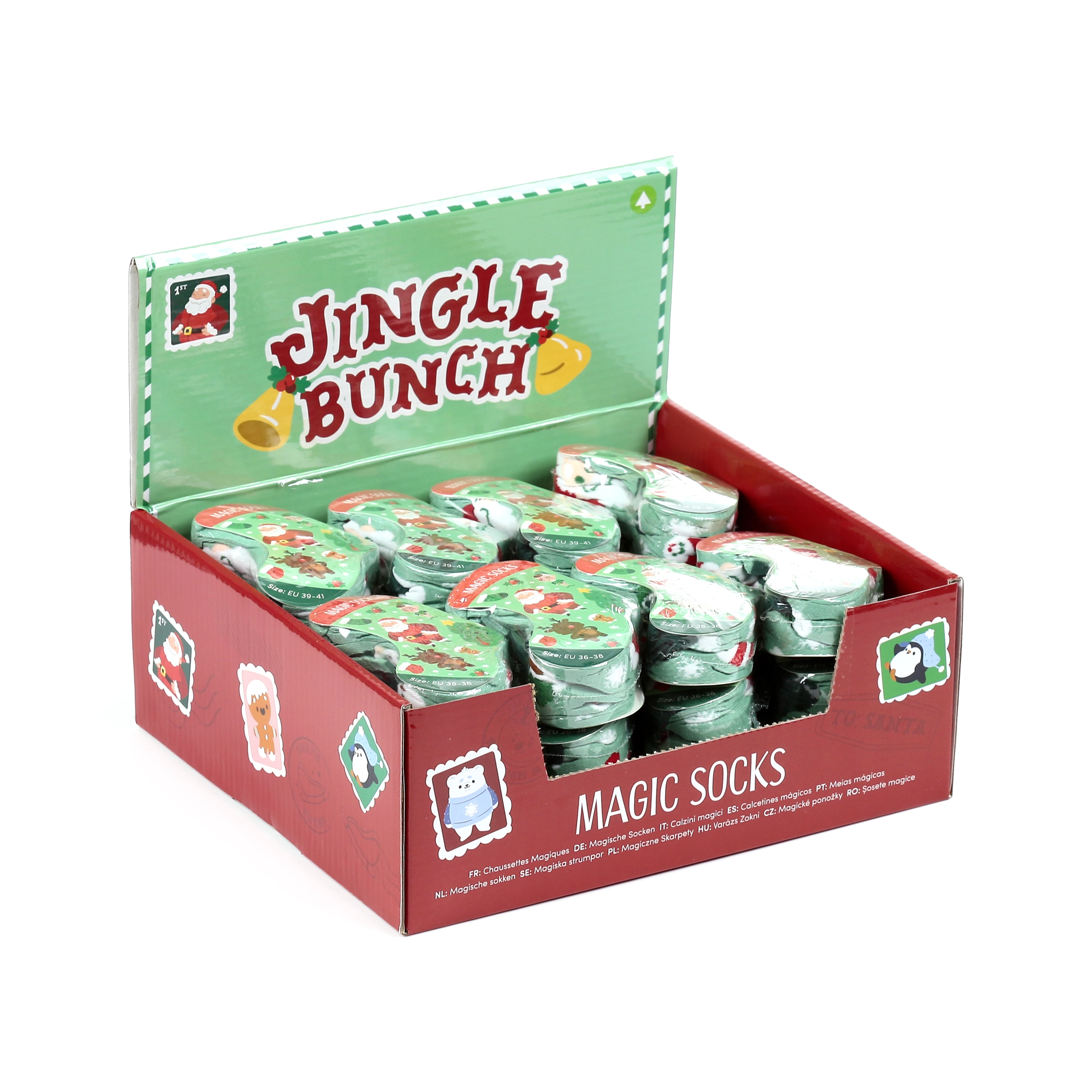 Skarpetki skompresowane - Świąteczne - Jingle Bunch - Zabawki