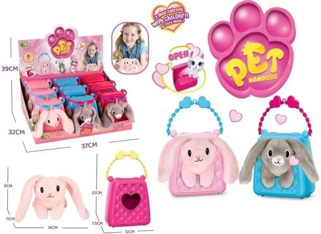 Torebka z królikiem MIX - Zabawki