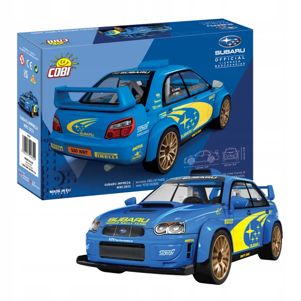 KLOCKI KONSTRUKCYJNE COBI 24650 Auto Samochód Subaru Impreza WRC 2003 88El. - Zabawki