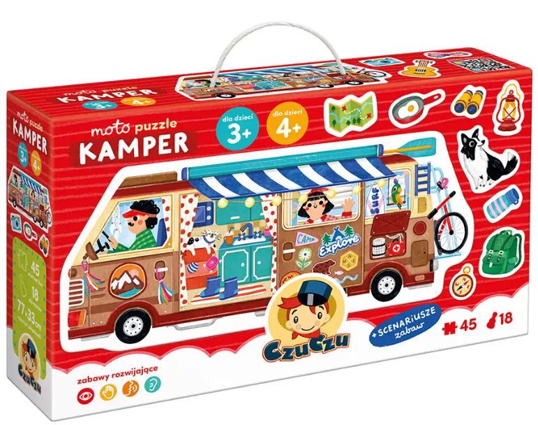 Puzzle CzuCzu 40 elementów. Kamper - Puzzle