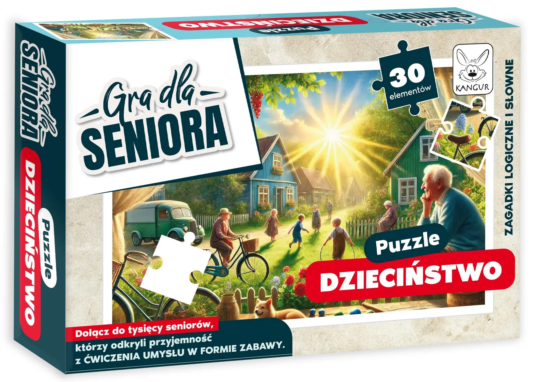 Puzzle 30 elementów. Gra dla Seniora. Dzieciństwo - Puzzle
