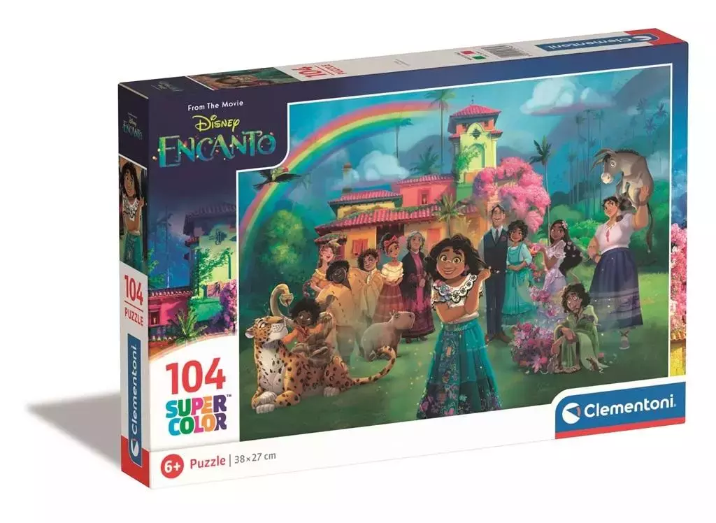 Puzzle 104 Super Kolor Disney Princess - Clementoni