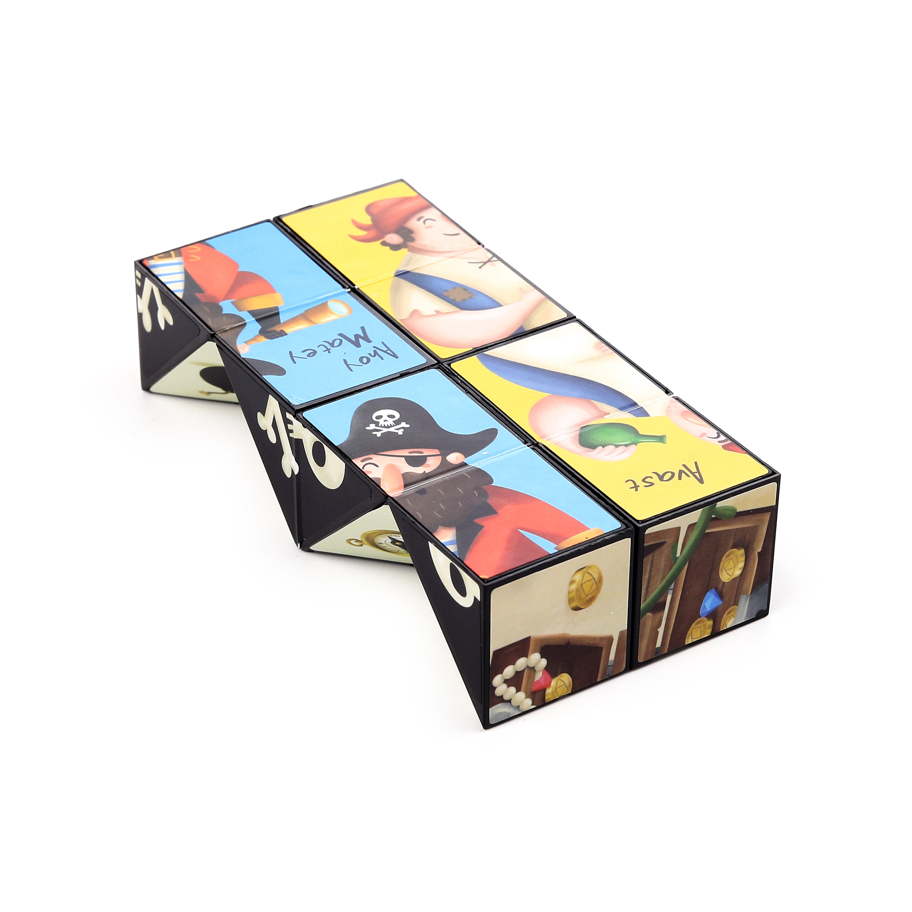 Puzzle w kształcie kostki - Pirat - Zabawki