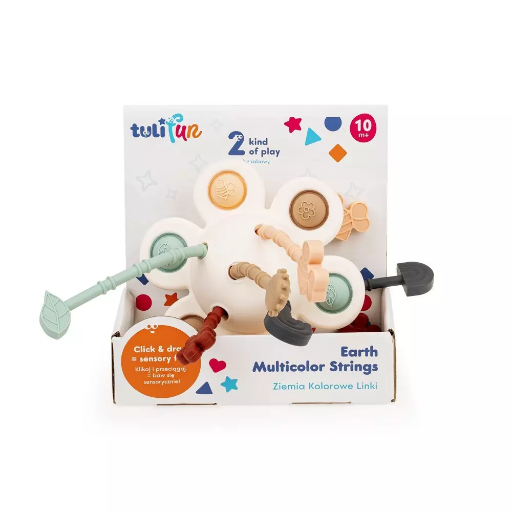 Gryzak Ziemia, kolorowe linki - Zabawki