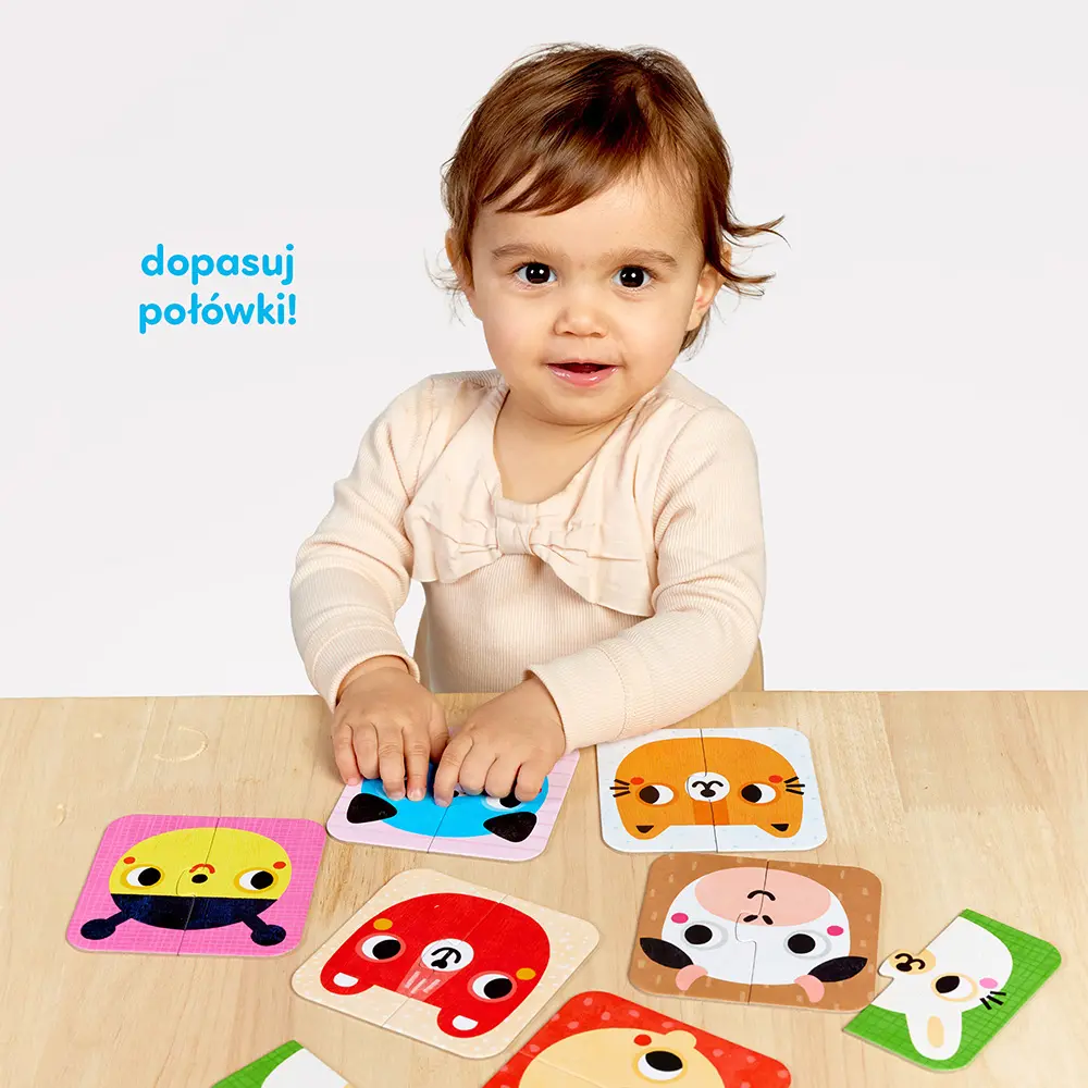 Puzzle CzuCzu. Układam połówki. Buzie dla dzieci - Puzzle