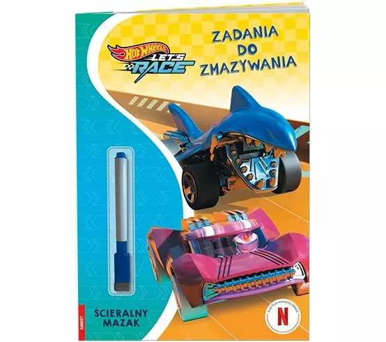 Książeczka Hot Wheels. Let's race. Zadania do zmazywania PTC-1601 - Książki