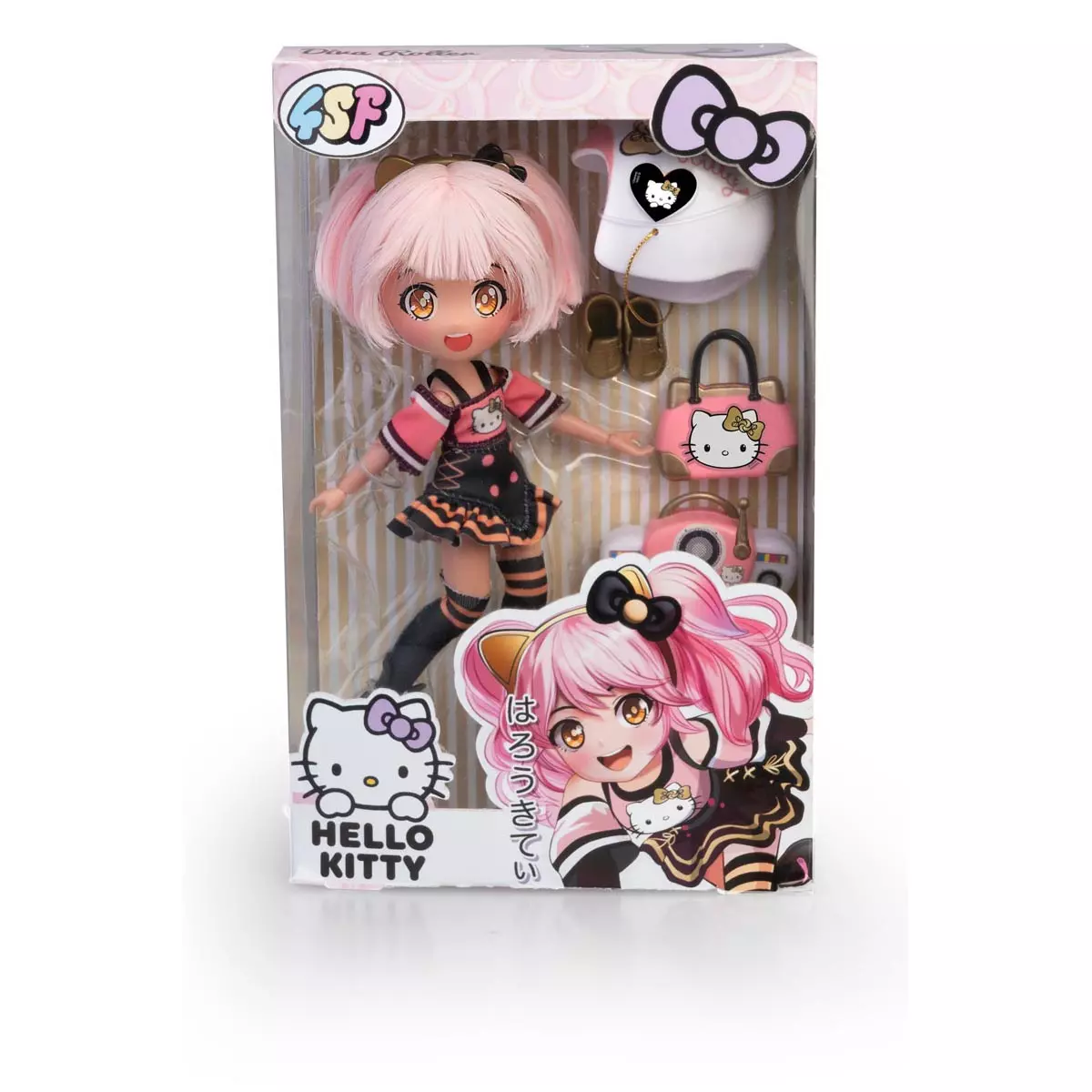 MANGA HELLO KITTY Golden Diva, lalka - Zabawki