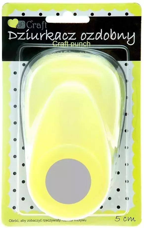 Dziurkacz ozdobny koło 5cm - Papiernicze i szkolne