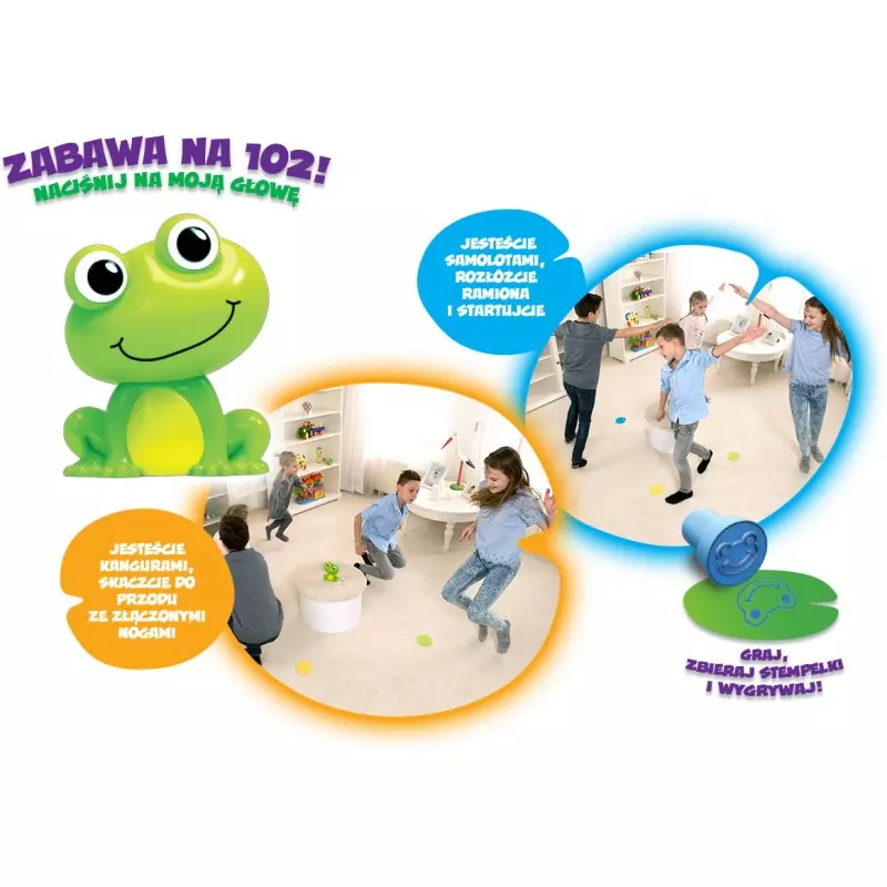 Froggy Party. Interaktywna żaba - Zabawki