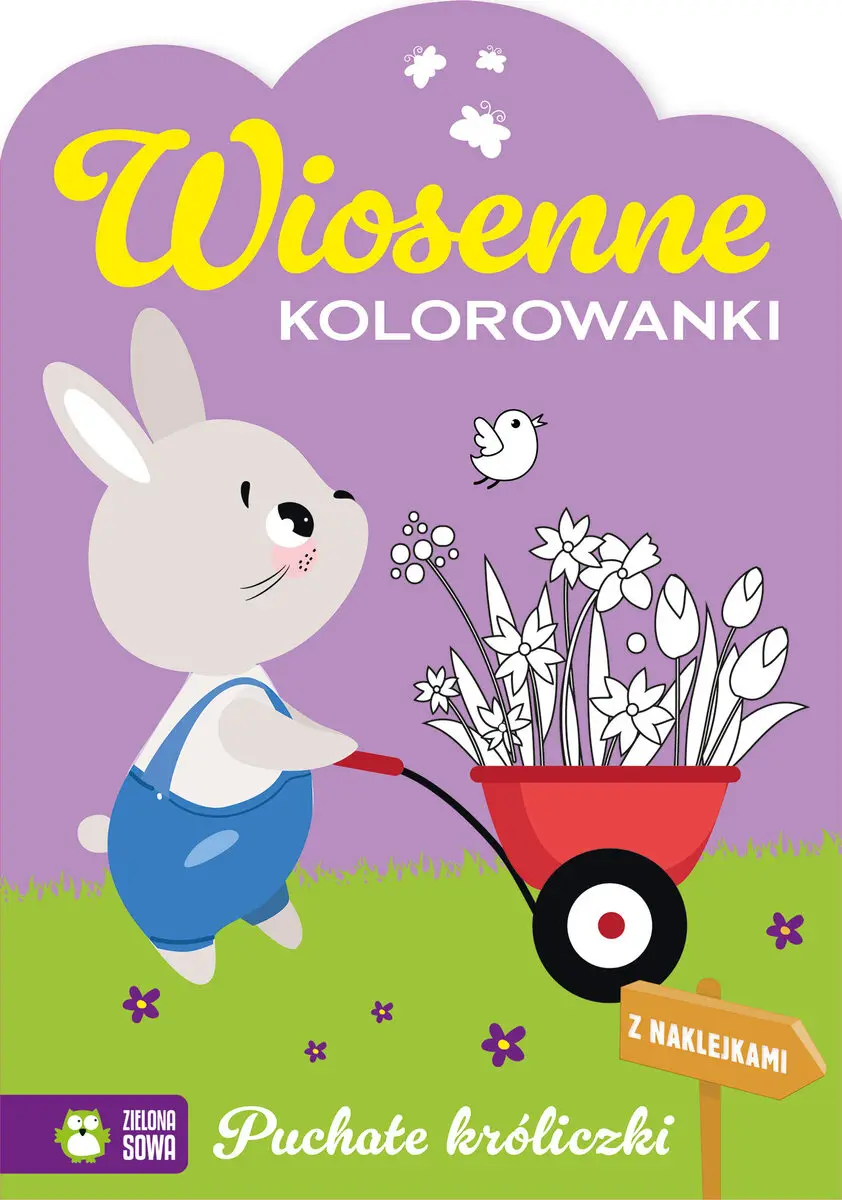 Wiosenne kolorowanki. Puchate króliczki - Książki