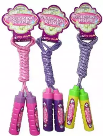 Skakanka brokatowa, mix kolorów - Zabawki