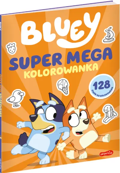 Bluey. Super mega kolorowanka - Książki