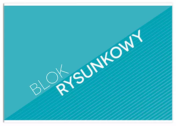 Blok rysunkowy A4 20 białych kartek, mix wzorów - Papiernicze i szkolne