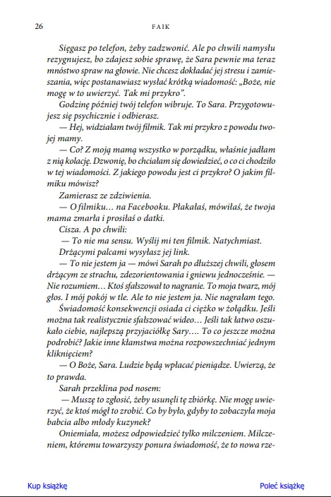 Faik. Sztuczna inteligencja w służbie fałszywej rzeczywistości. Jak przetrwać w epoce cyfrowych oszustw - Książki