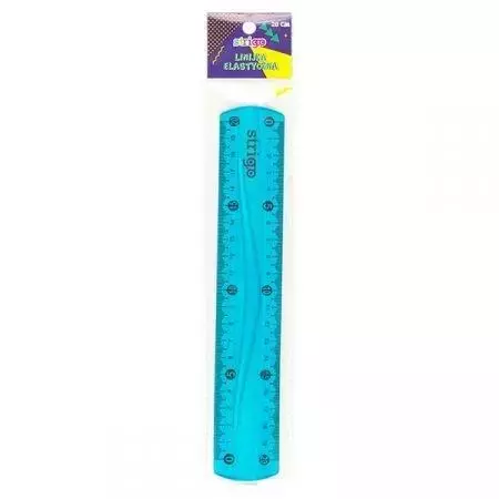 Linijka Elastyczna 20 cm Niebieska - Papiernicze i szkolne