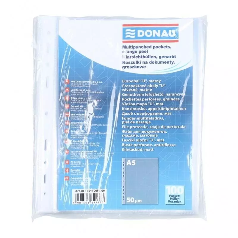 Koszulki PP A5 groszkowe 50mikr 100szt - Papiernicze i szkolne