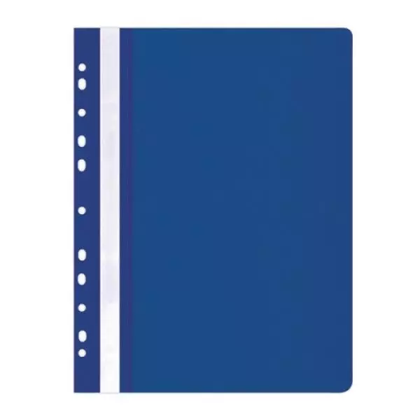 Skoroszyt OFFICE PRODUCTS PP A4 miękki 100/170mikr.wpinany, granatowy p25 - Papiernicze i szkolne