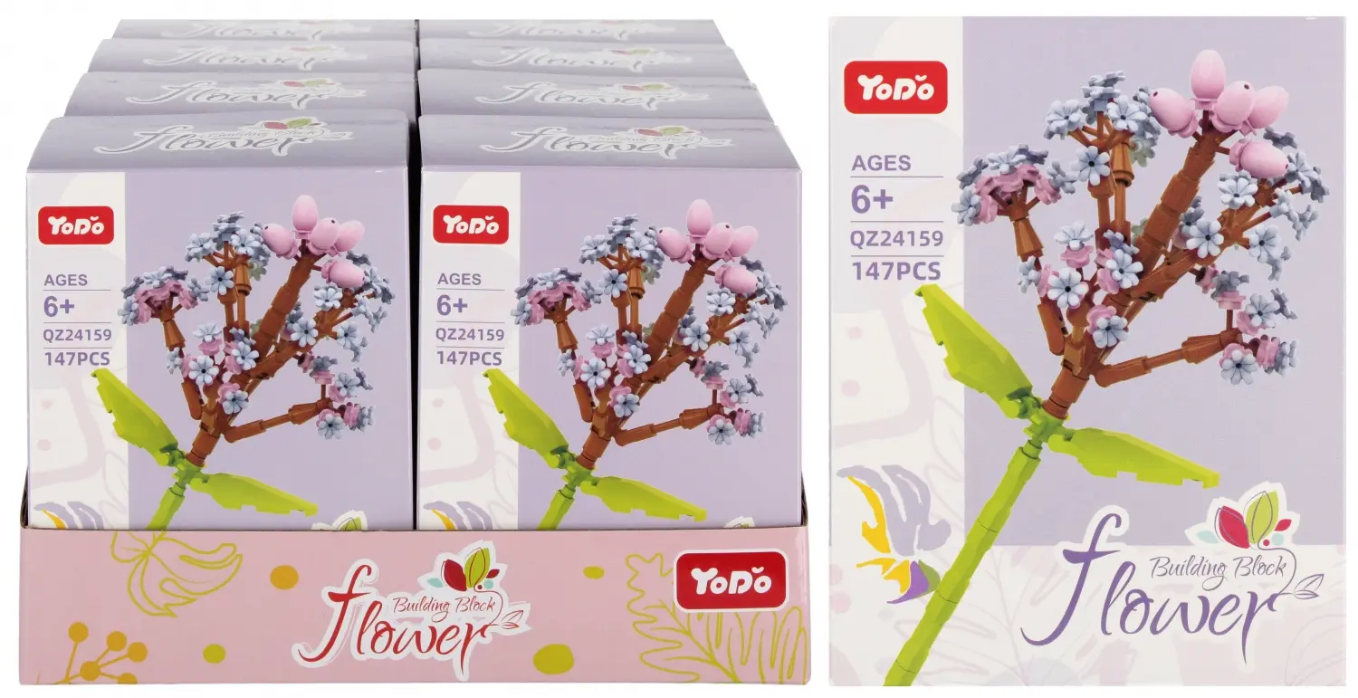 Klocki Konstrukcyjne Kwiaty 147 ElementÓw Mega Creative 569728 - Zabawki