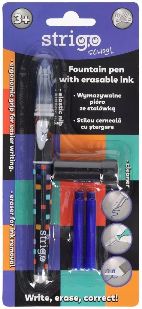 Pióro wymazywalne ze stalówką Szachownica STRIGO - Papiernicze i szkolne