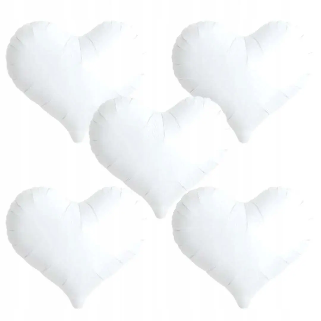 Balon Ibrex Hel, serce Jelly 18", White, 5 szt. - Papiernicze i szkolne