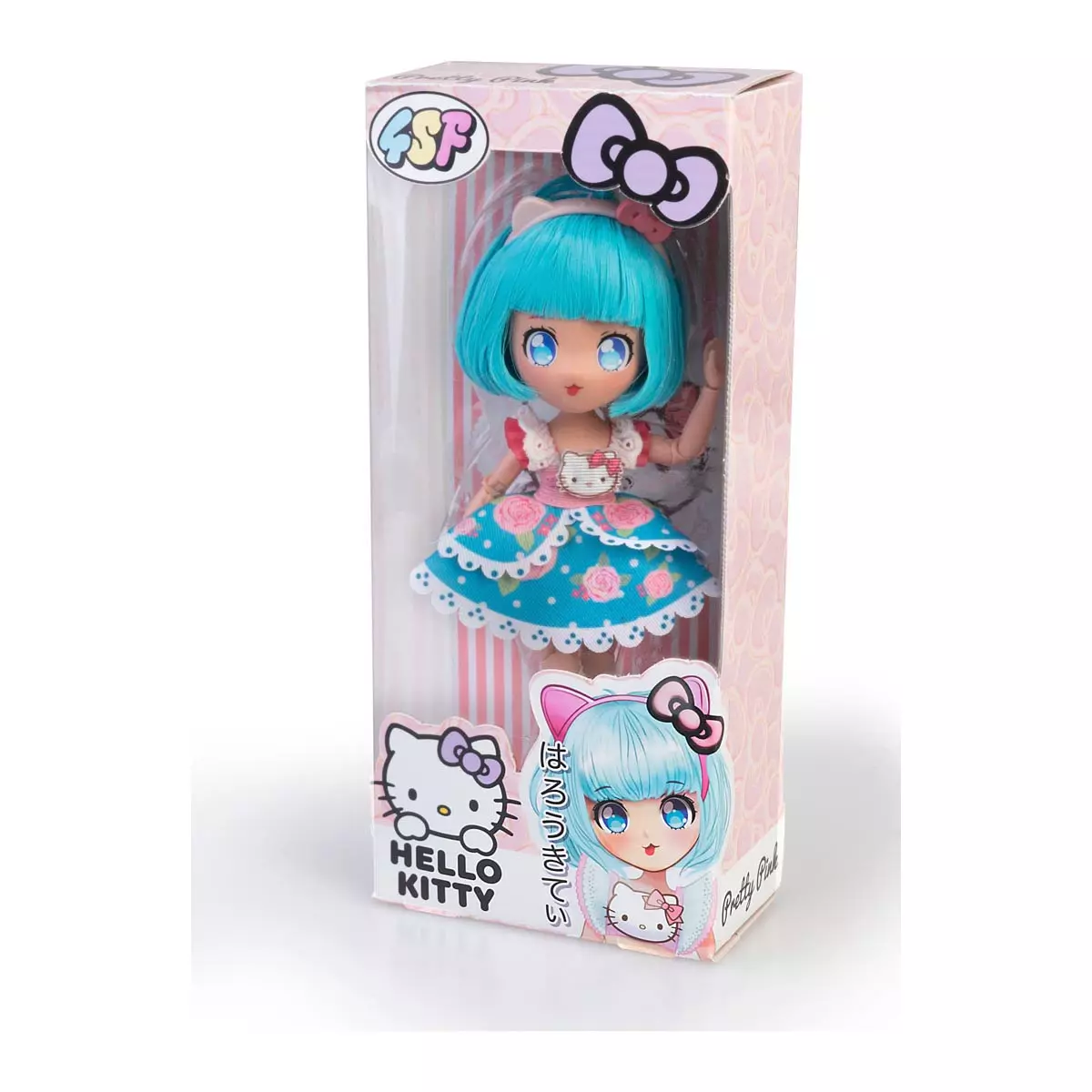 MANGA HELLO KITTY Niebieska, lalka, 19.5 cm