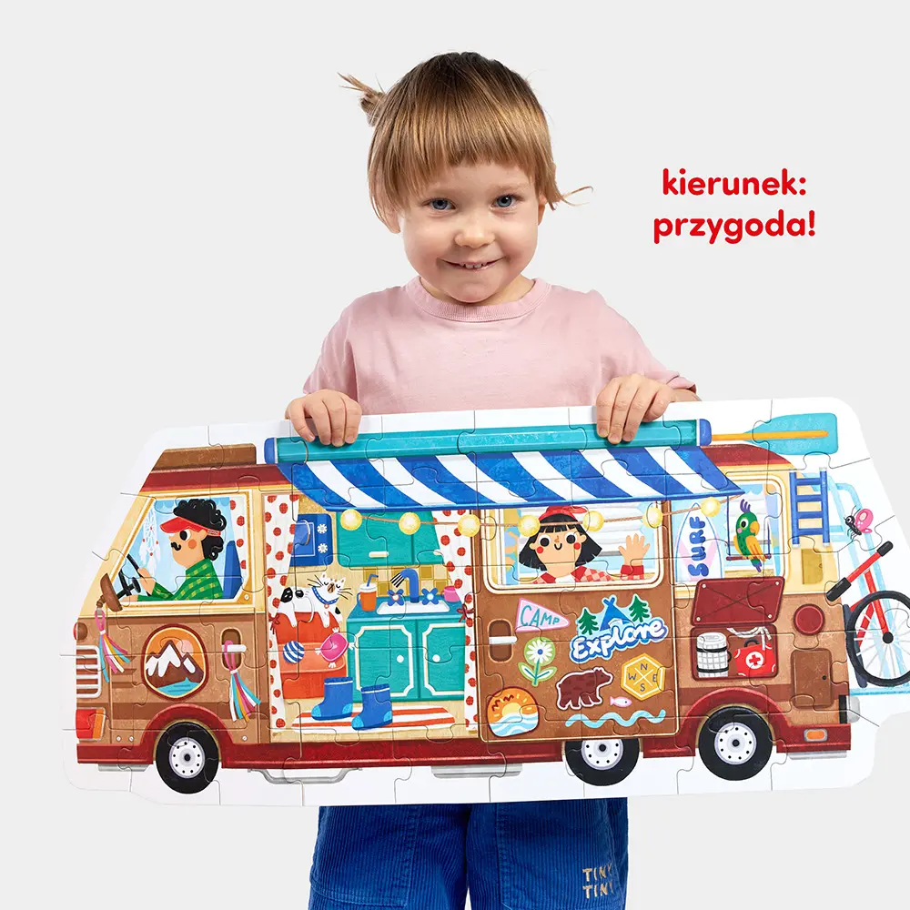 Puzzle CzuCzu 40 elementów. Kamper - Puzzle