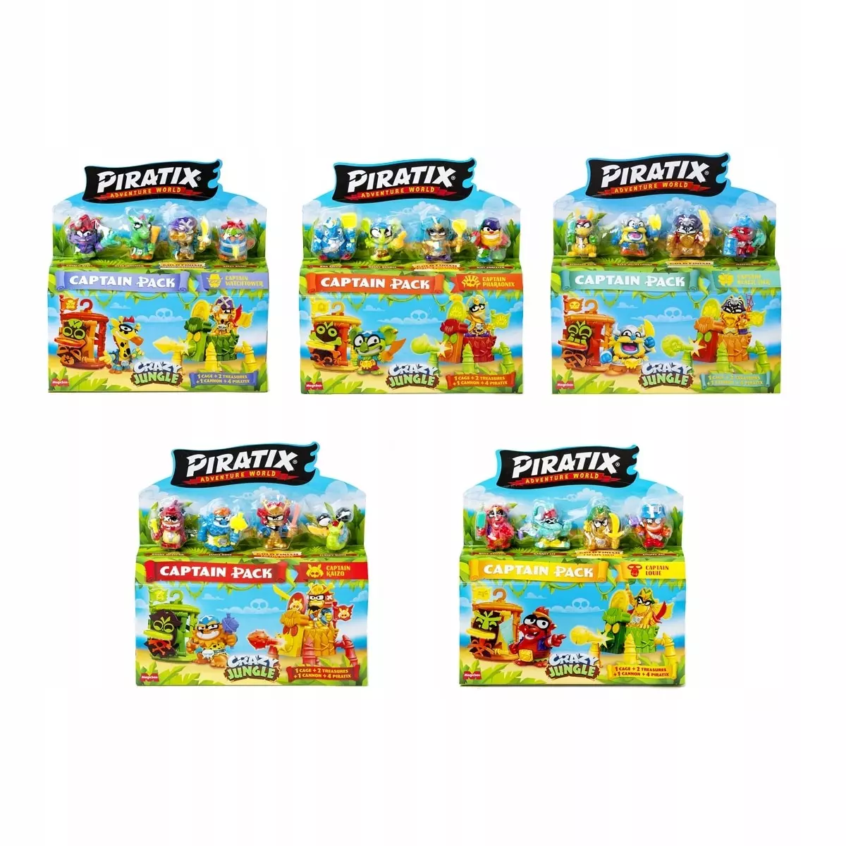 Piratix Crazy Jungle Captain Pack 4 1szt.mix - Zabawki