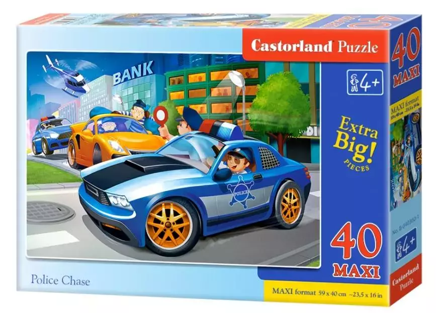 Puzzle maxi 40 elementów. Police Chase