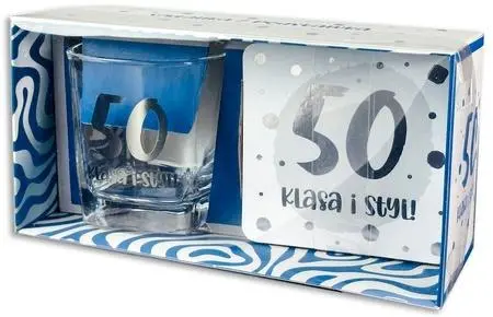 Zestaw Holo - 50, klasa i styl szklanka+podstawka - Papiernicze i szkolne