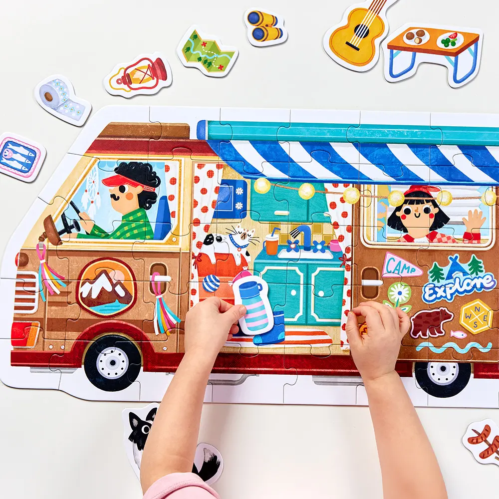 Puzzle CzuCzu 40 elementów. Kamper - Puzzle