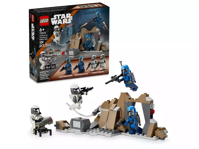 LEGO Star Wars™ Zasadzka na Mandalorze™ - zestaw bitewny 75373 - Zabawki