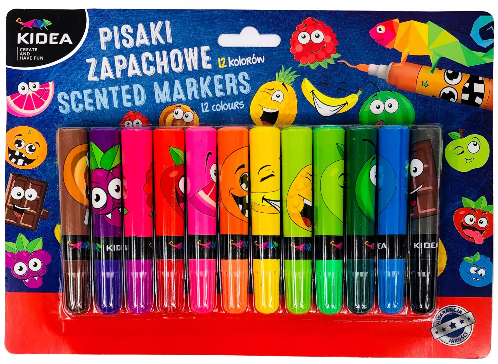 Pisaki zapachowe, 12 kolorów - Papiernicze i szkolne