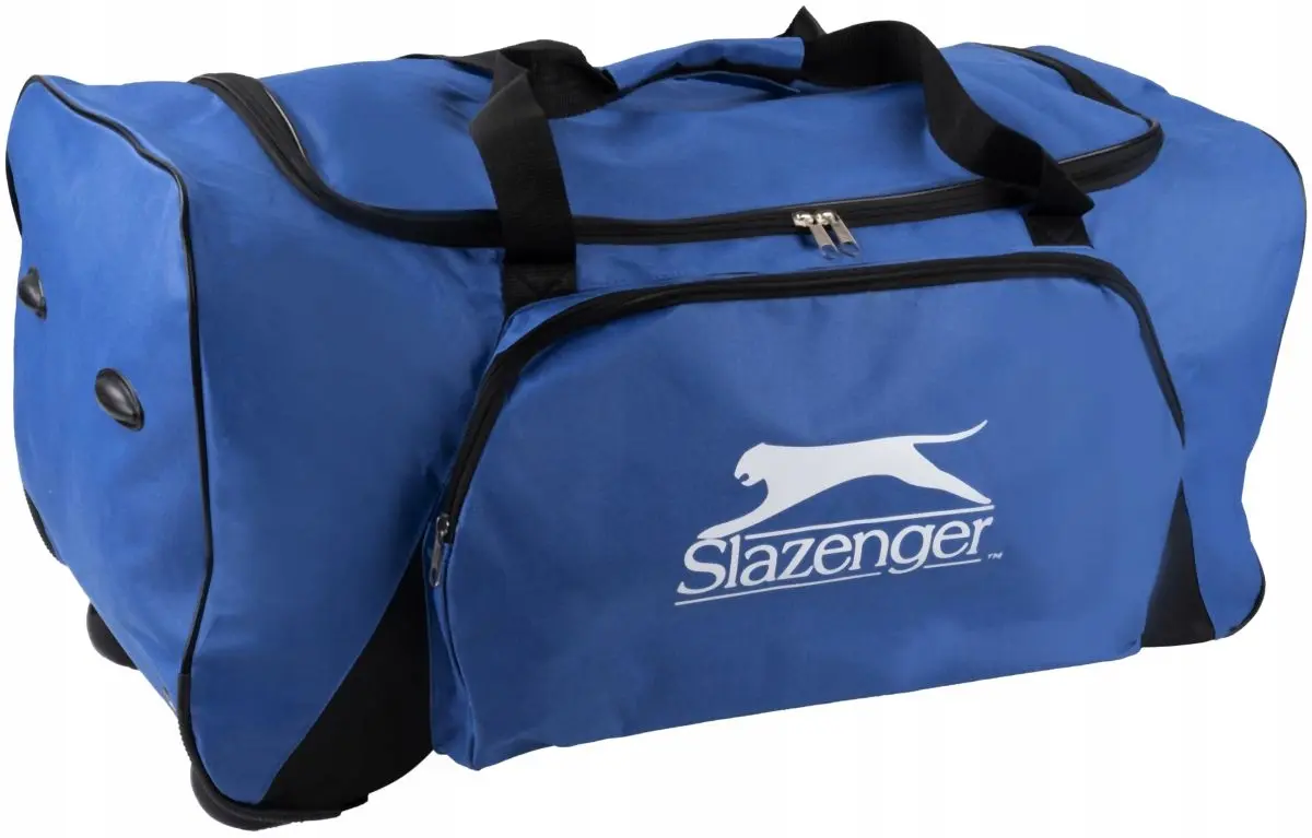 Torba Sportowa Podróżna z Kółkami Slazenger Niebieski - Elektronika i akcesoria