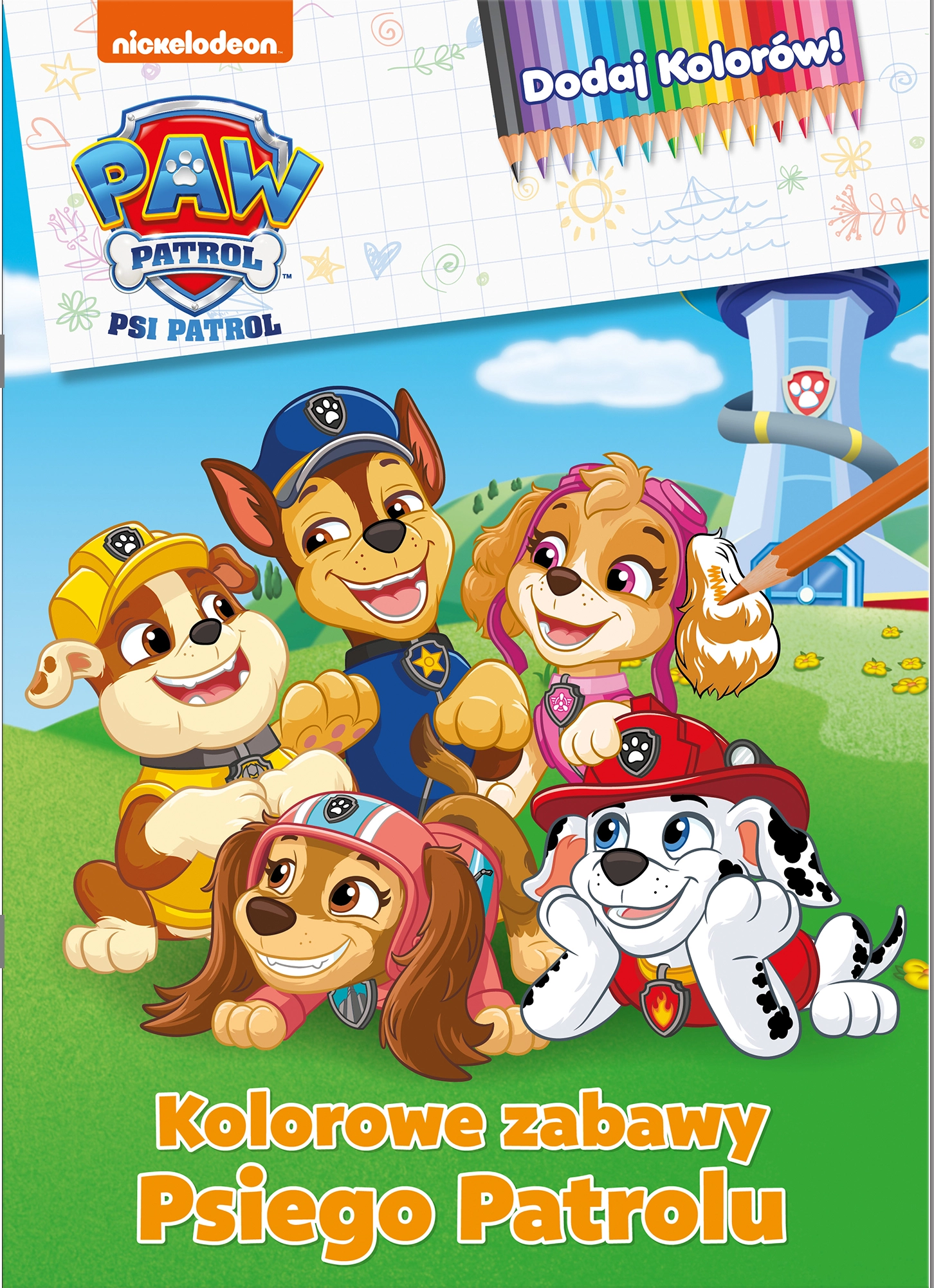 Psi Patrol. Dodaj kolorów 10. Kolorowe zabawy Psiego Patrolu - Książki