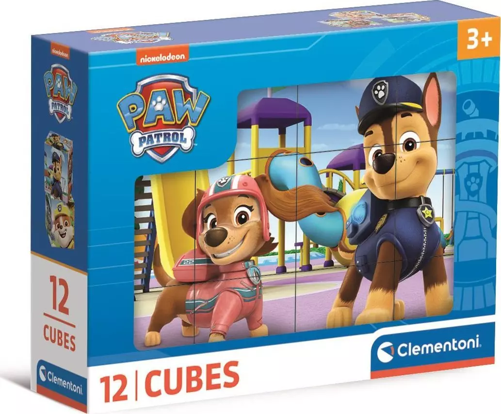 Clementoni Klocki obrazkowe 12el Psi Patrol PAW PATROL 41194 - Zabawki