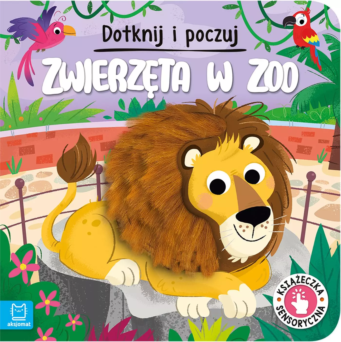 Zwierzęta w zoo. Dotknij i poczuj. Książeczka sensoryczna - Książki