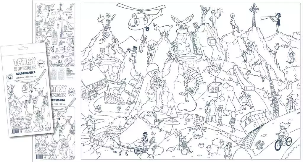 Tatry z humorem - lato. Kolorowanka XL - Książki