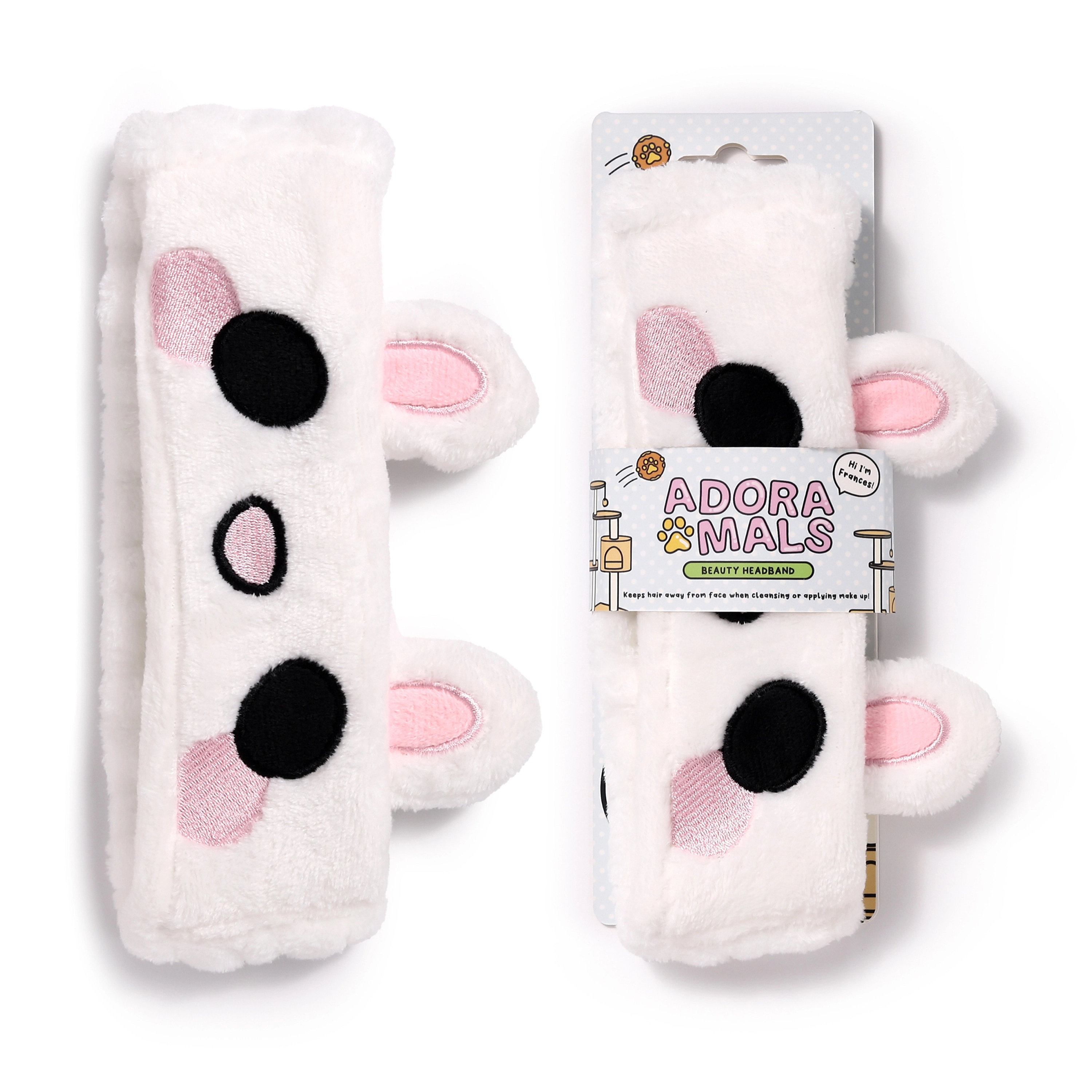 Pluszowa opaska do makijażu królika Adoramals Frances - Zabawki
