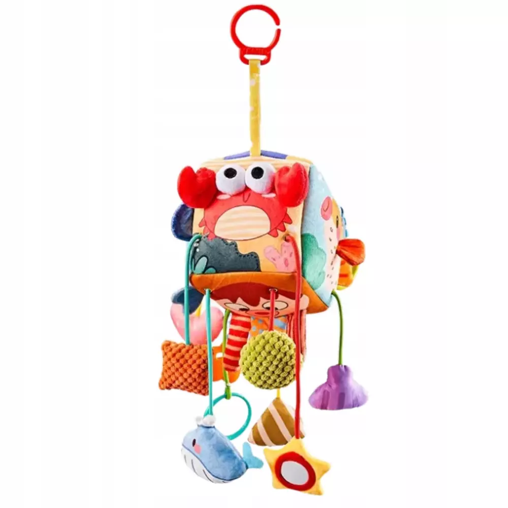 Kostka sensoryczna zawieszka do łóżeczka - Zabawki