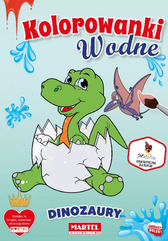 Kolorowanki wodne. Dinozaury - Książki