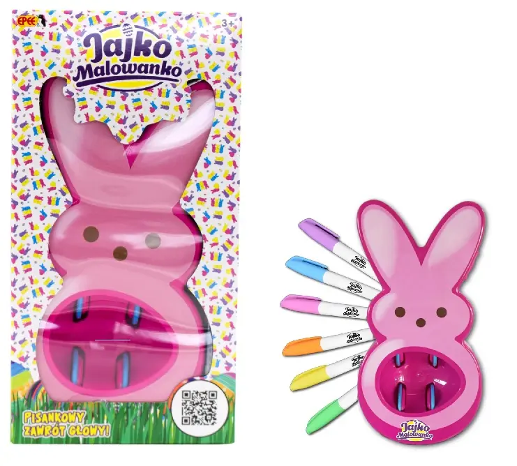 Jajko Malowanko. Maszynka do malowania jajek, różowa - Zabawki
