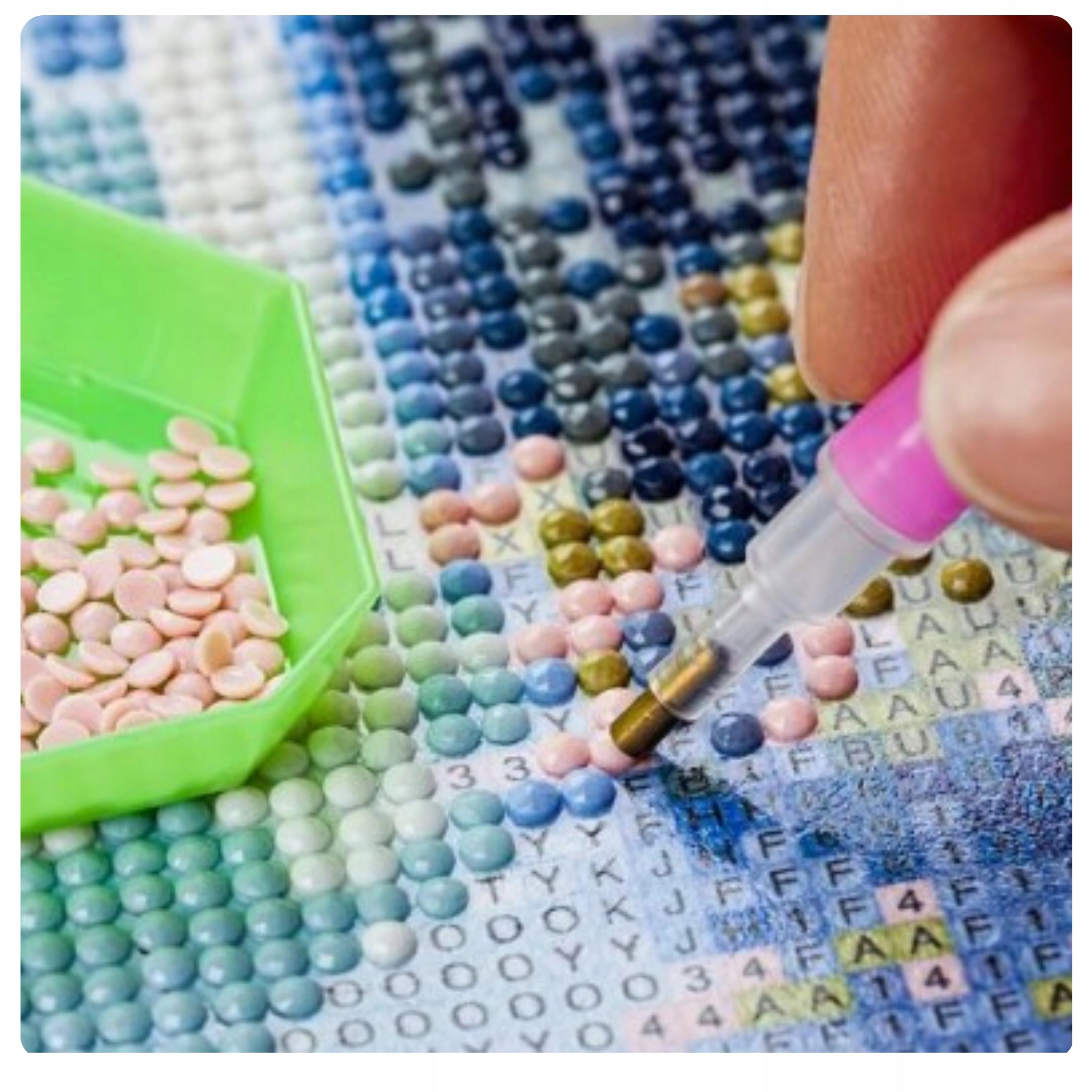 Haft Diamentowy Łabędzie Jezioro Lilia Diamond Paiting Mozaika Zestaw 5D - Zabawki