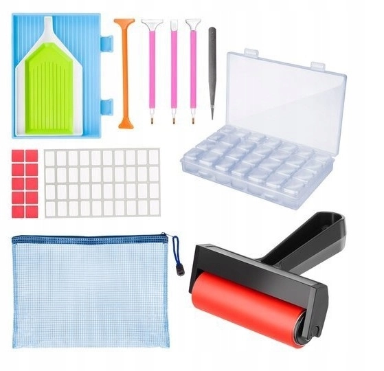 Haft Diamentowy Łabędzie Jezioro Lilia Diamond Paiting Mozaika Zestaw 5D - Zabawki