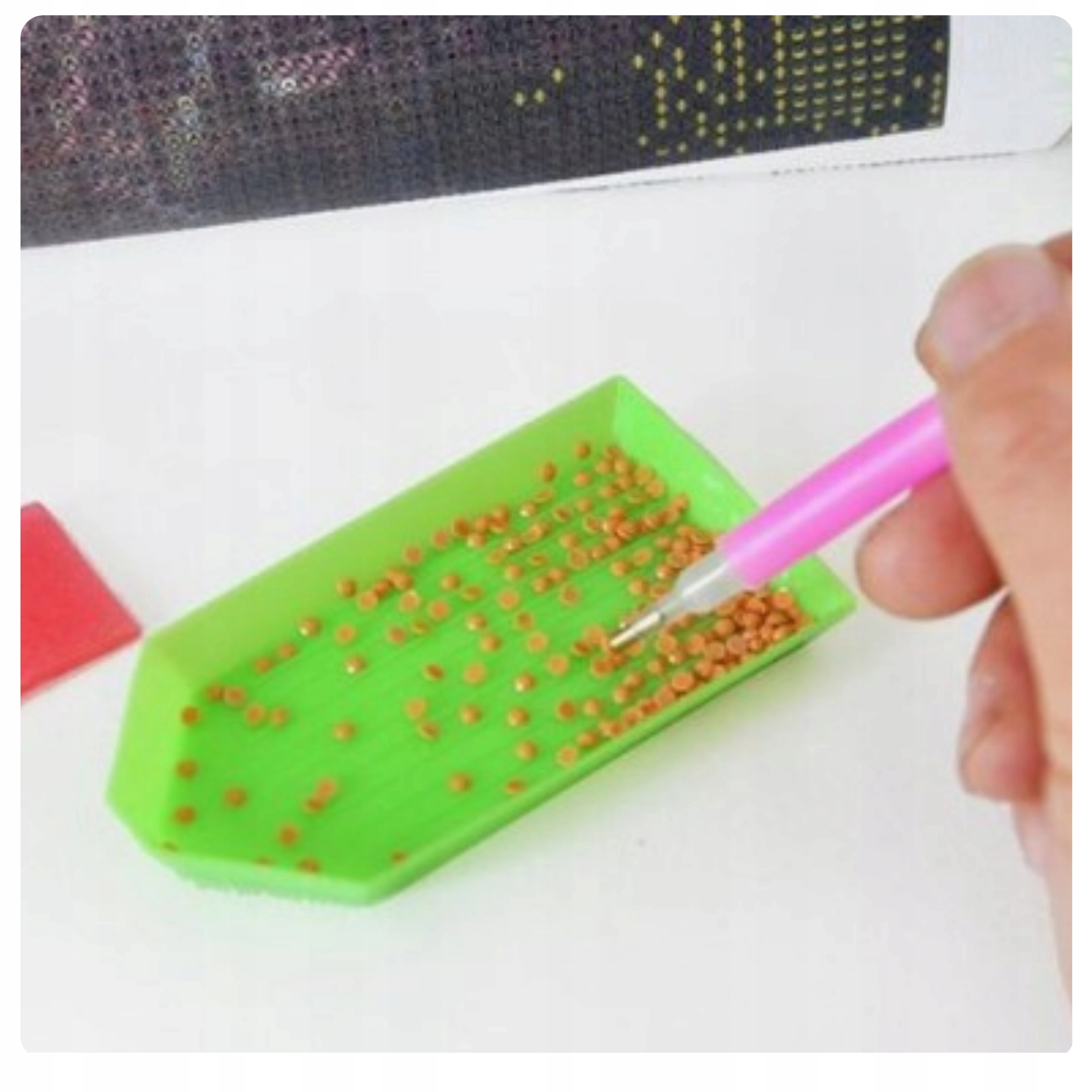 Haft Diamentowy Łabędzie Jezioro Lilia Diamond Paiting Mozaika Zestaw 5D - Zabawki