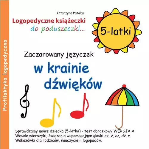 Zaczarowany języczek w krainie dźwięków 5-latki - Książki